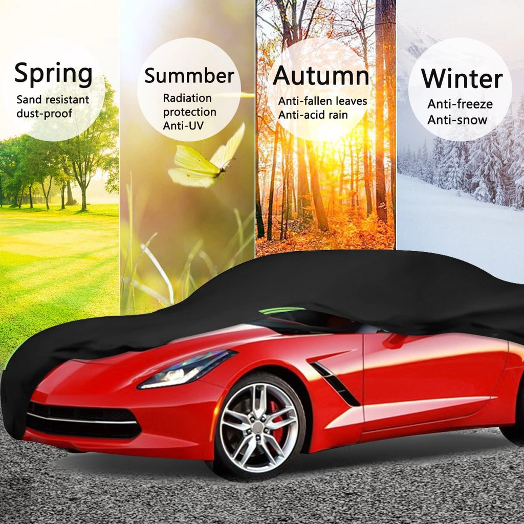 Full Car Cover for Chevy Corvette (210T, Waterproof, Outdoor, All Weather)