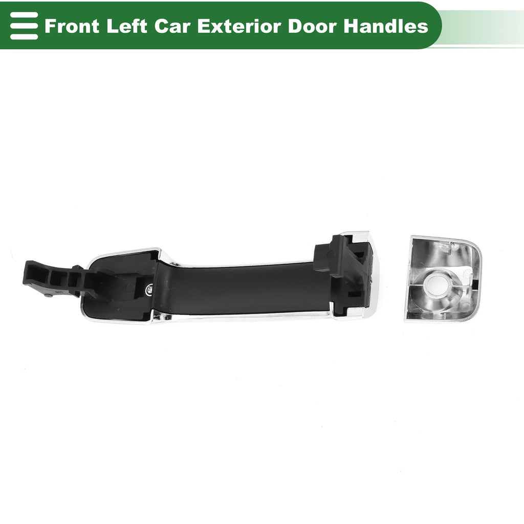 Front Left Door Handle No. 692100C020 for Toyota Tundra (2007–2021) Silver Tone