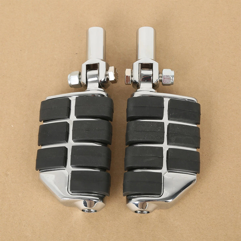 Chrome Lion Paw Foot Pegs Mount Kit for Harley Softail Fatboy (2000–2006)
