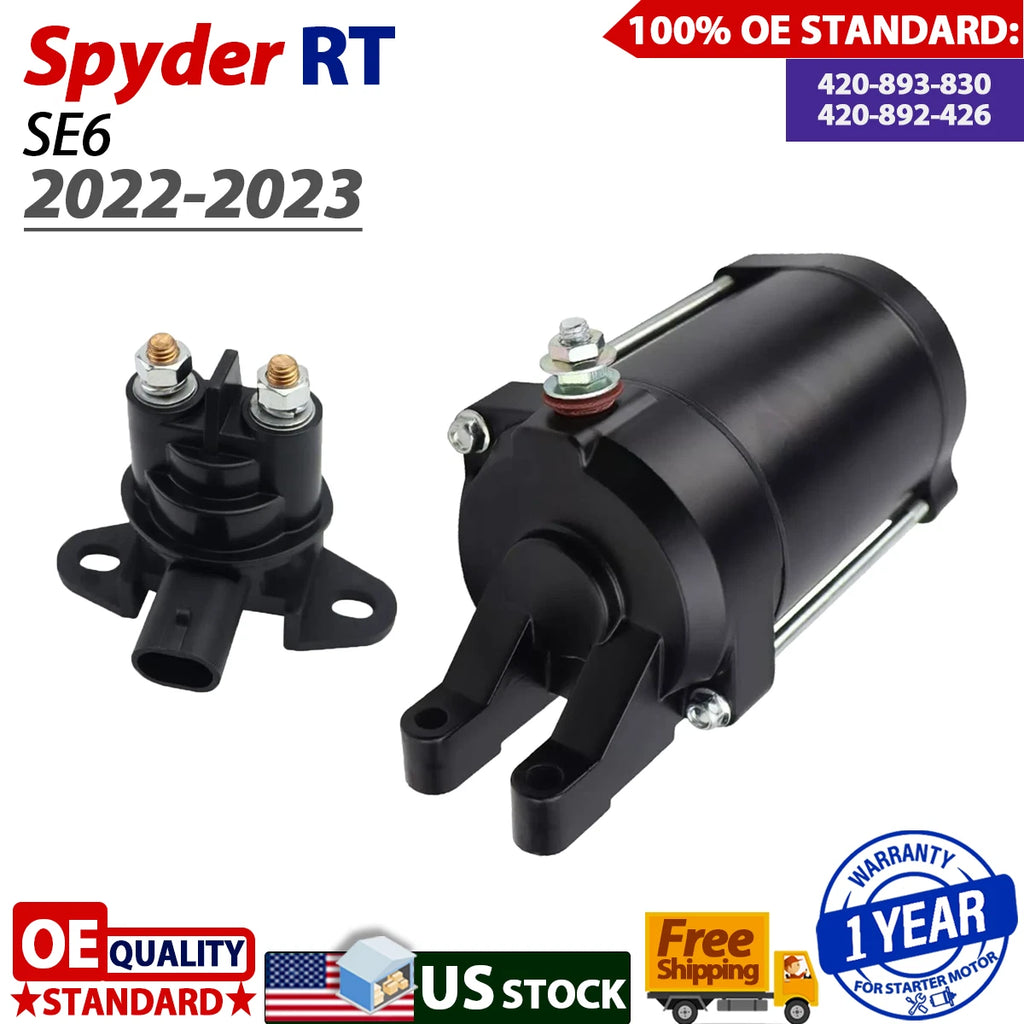 Starter for Can-Am Spyder RT SE6 (2022–2023) with Relay