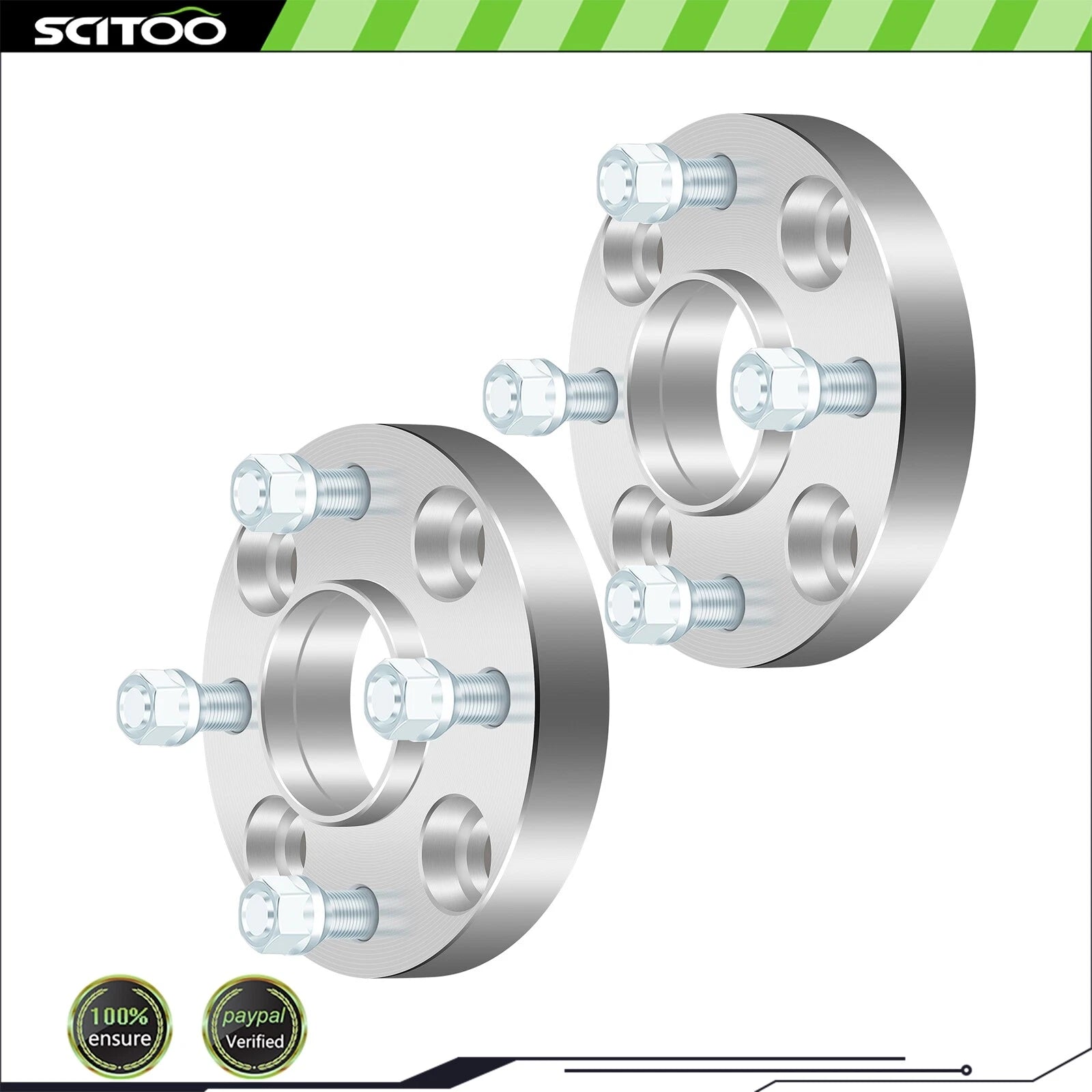 2Pcs Wheel Spacers 4x4.5 1" 12x1.25 for Infiniti G20, Nissan Sentra, 240SX