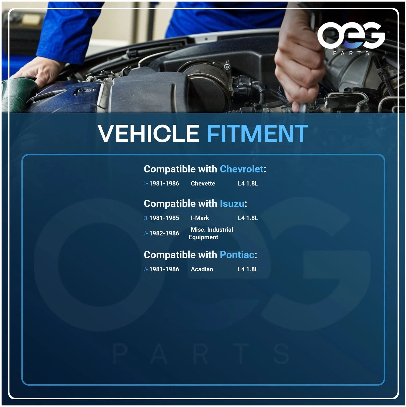 Starter for Isuzu I-Mark L4 1.8L (1981-1985)