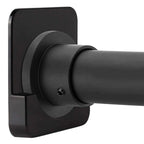 Set of 2 Curtain Rod Holders for Bathroom - ABS Black