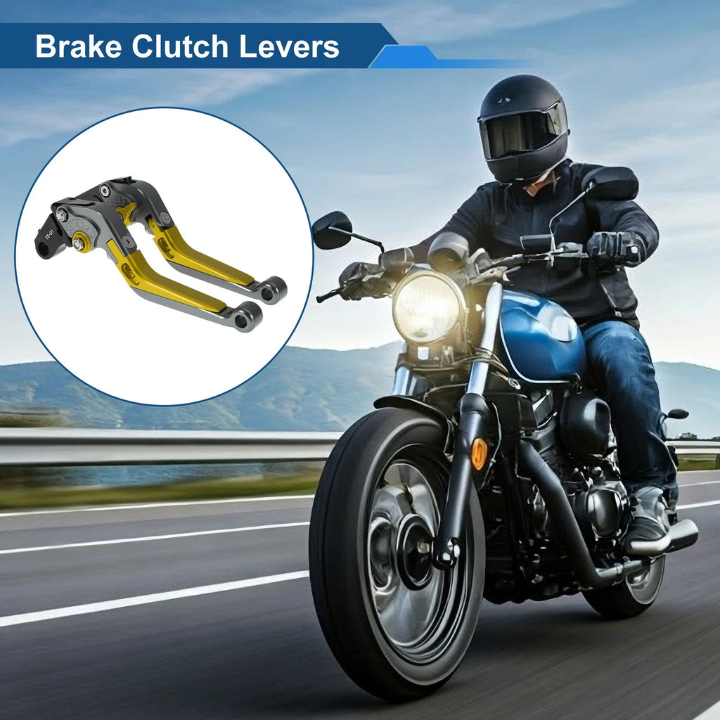 Adjustable Brake Clutch Levers for Honda X11 (1999–2002) Titanium Gold Tone