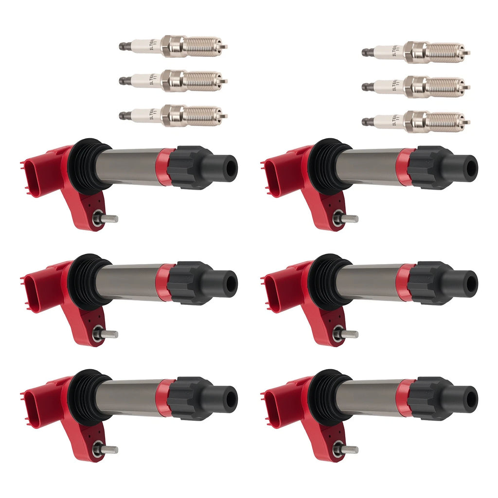 Ignition Coil & Spark Plug 6-PC Kit for GM Vehicles 3.0L 3.6L (UF569)