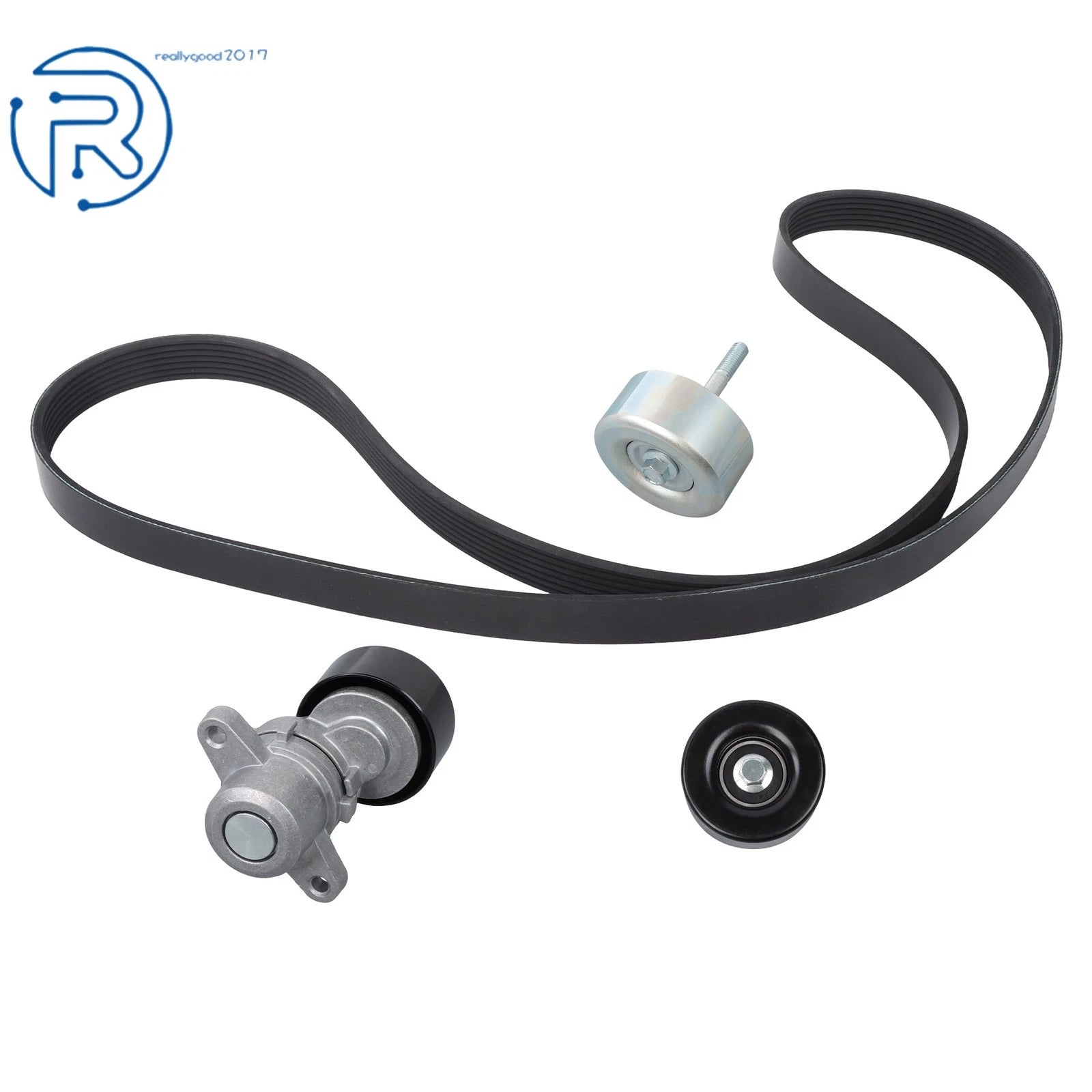 Serpentine Belt Tensioner Pulley Kit for Maxima Murano Altima 3.5L V6 (2007–2015)