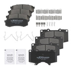 Front & Rear Ceramic Brake Pads Kit for Lexus GX470 (2003–2009), Toyota Sequoia (2001–2007)