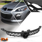 Factory Style Black Front Upper Grille w/Badge Slot for Mazda CX-7 (2010–2012)
