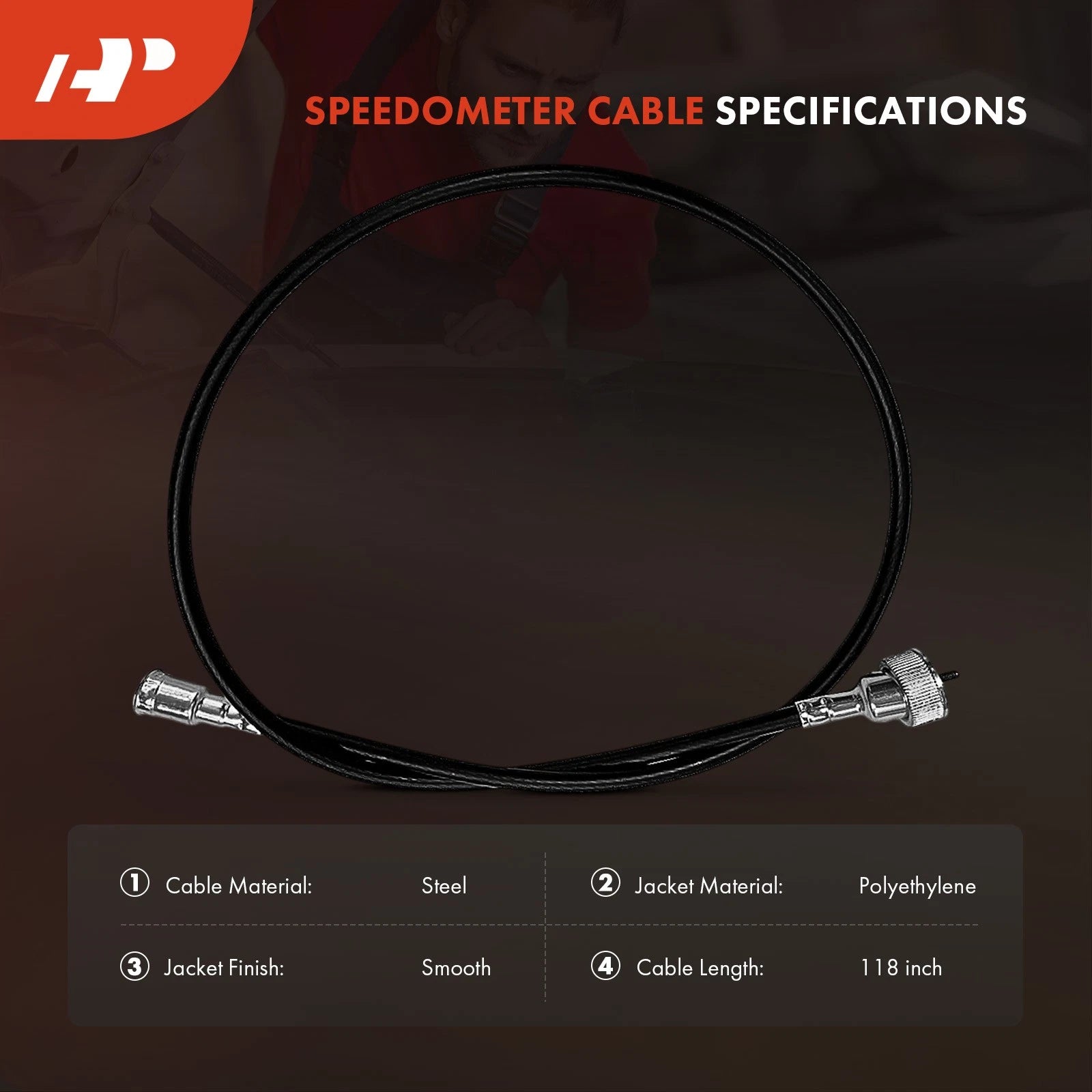 Speedometer Cable for Chevrolet Malibu Impala Camaro Blazer (1970–1980)