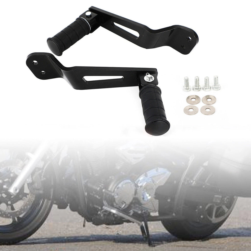Black Rear Passenger Foot Pegs for Yamaha Bolt XVS950 XVS950R-Spec (2014–2020) T9