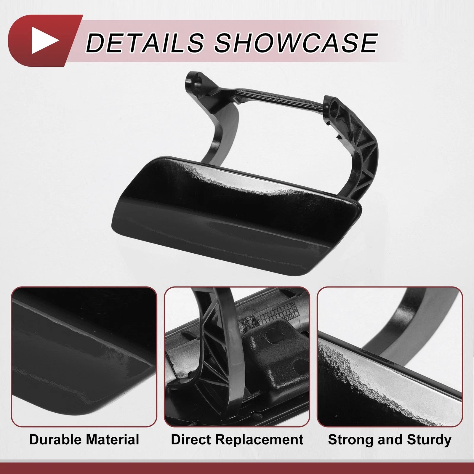 Front Left Washer Nozzle Cover Cap for Mercedes-Benz GL350 (2013–2016) Black