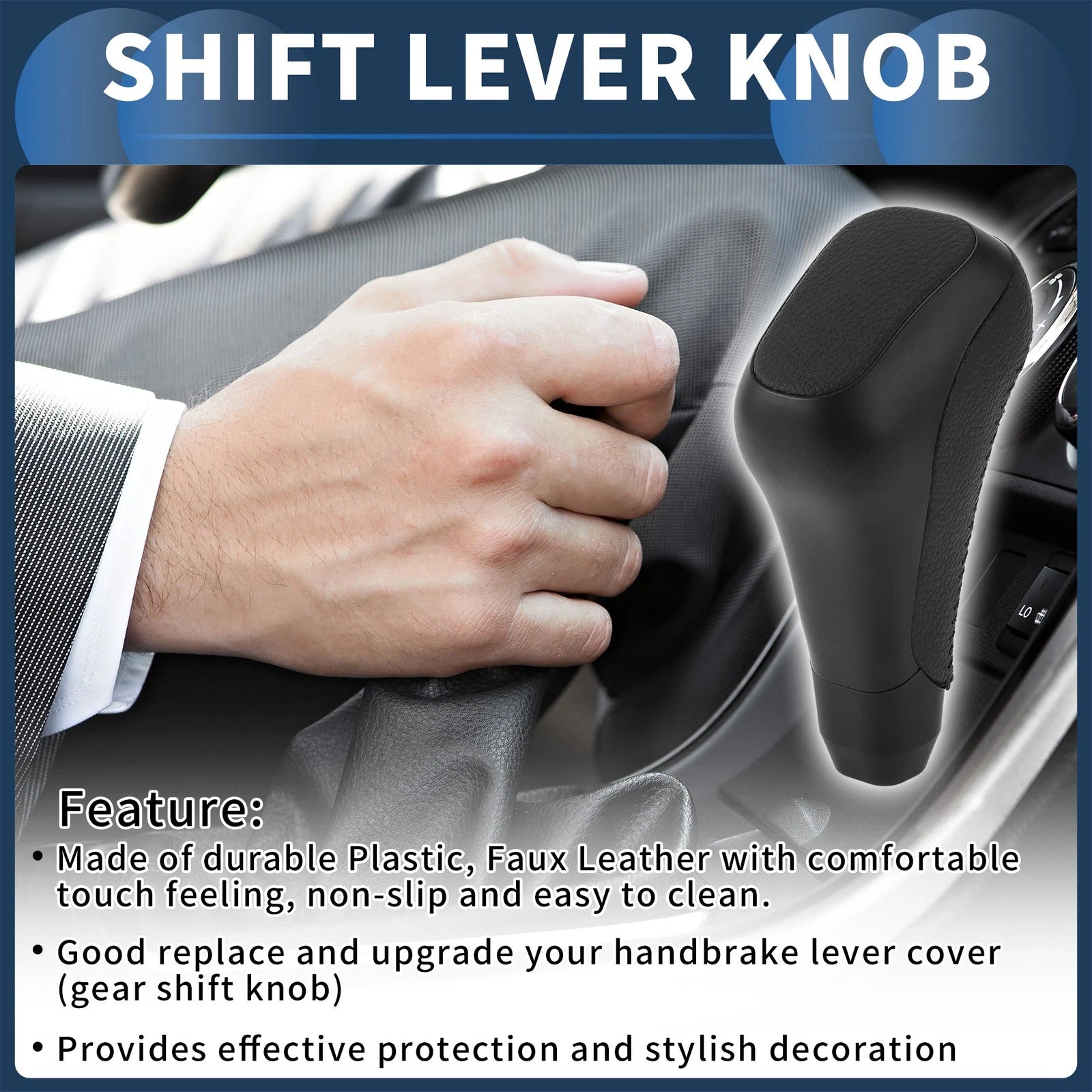 Automatic Gear Shifter Knob for Toyota 4Runner (2012–2021) Plastic Faux Leather