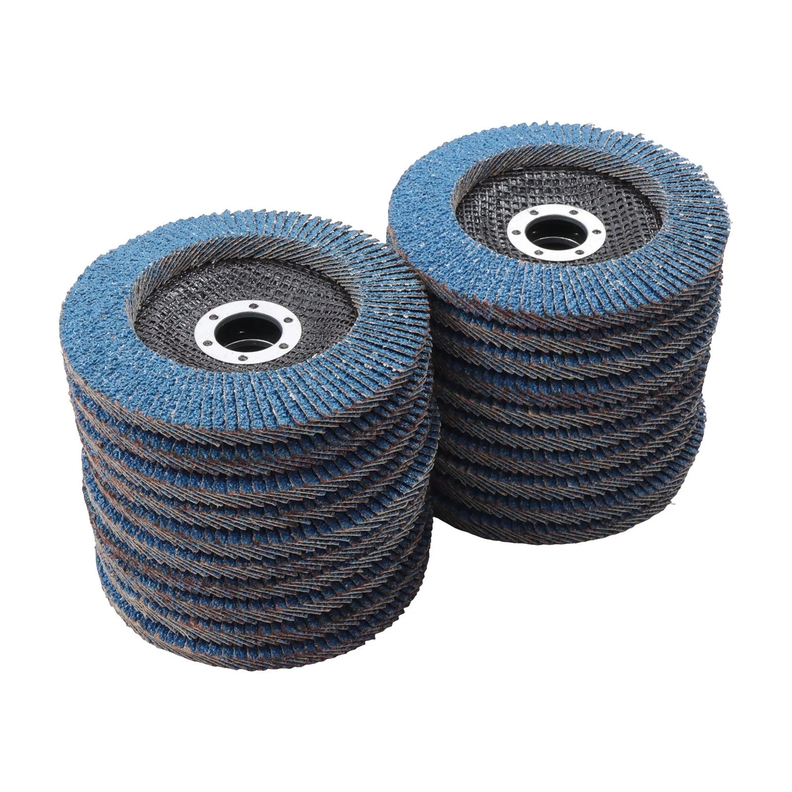 Set of 20 Ceramic Flap Wheels 4.5" x 7/8" 40 Grit for Angle Grinder