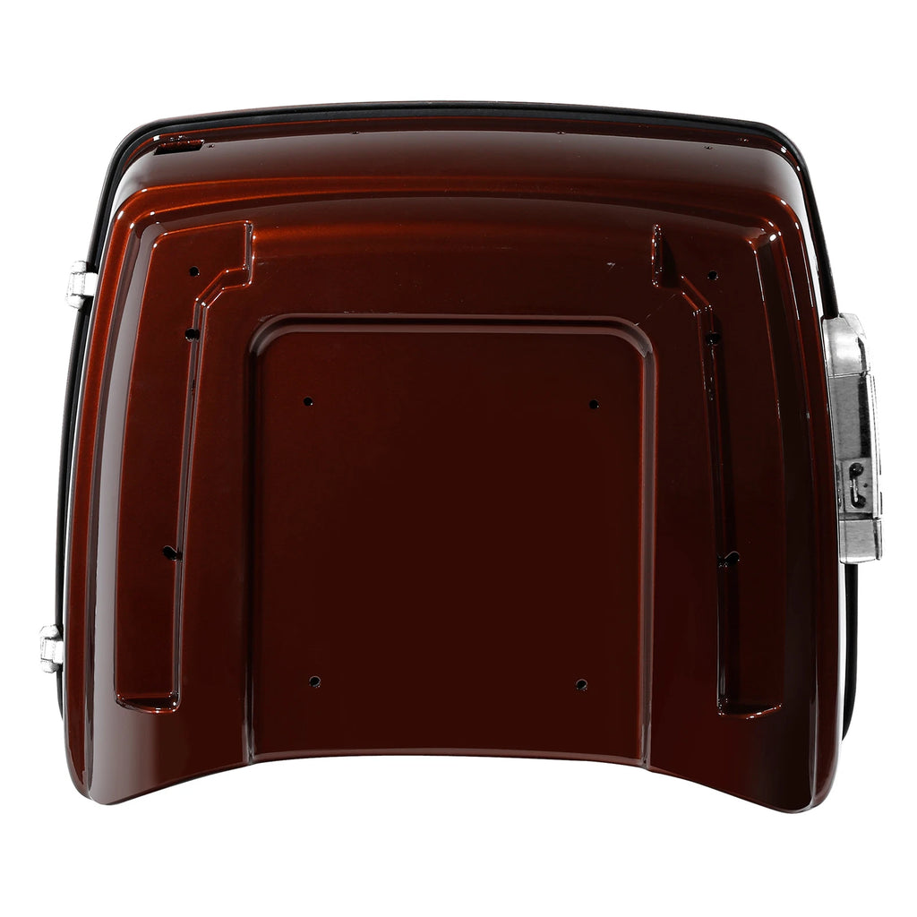 King Trunk for Harley Touring (2014–2023) Auburn Sunglo Black Hole Rich Bourbon