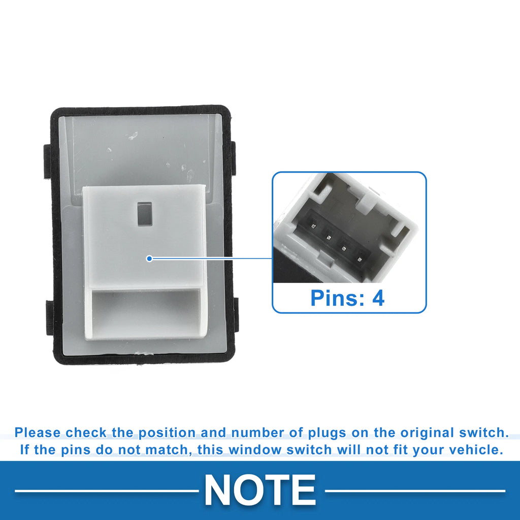 Passenger Side Power Window Switch for Audi TT (2006–2014) No. 8E0959855
