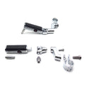 1-1/4" Chrome Gear Defiance Skull Highway Engine Guard Foot Pegs for Harley