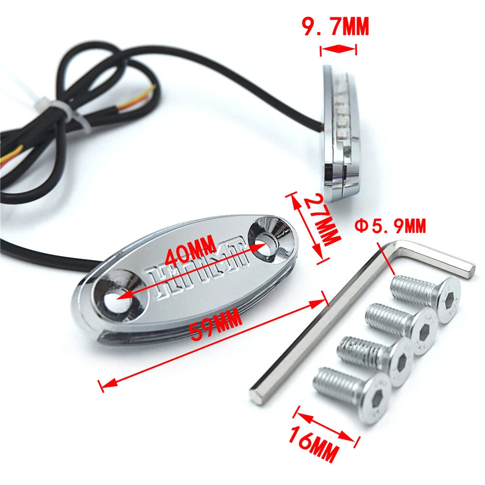 Mirror Block Off Base Plate LED Signal for Honda CBR900RR (2000–2001), CBR600F4 (2001–2006)