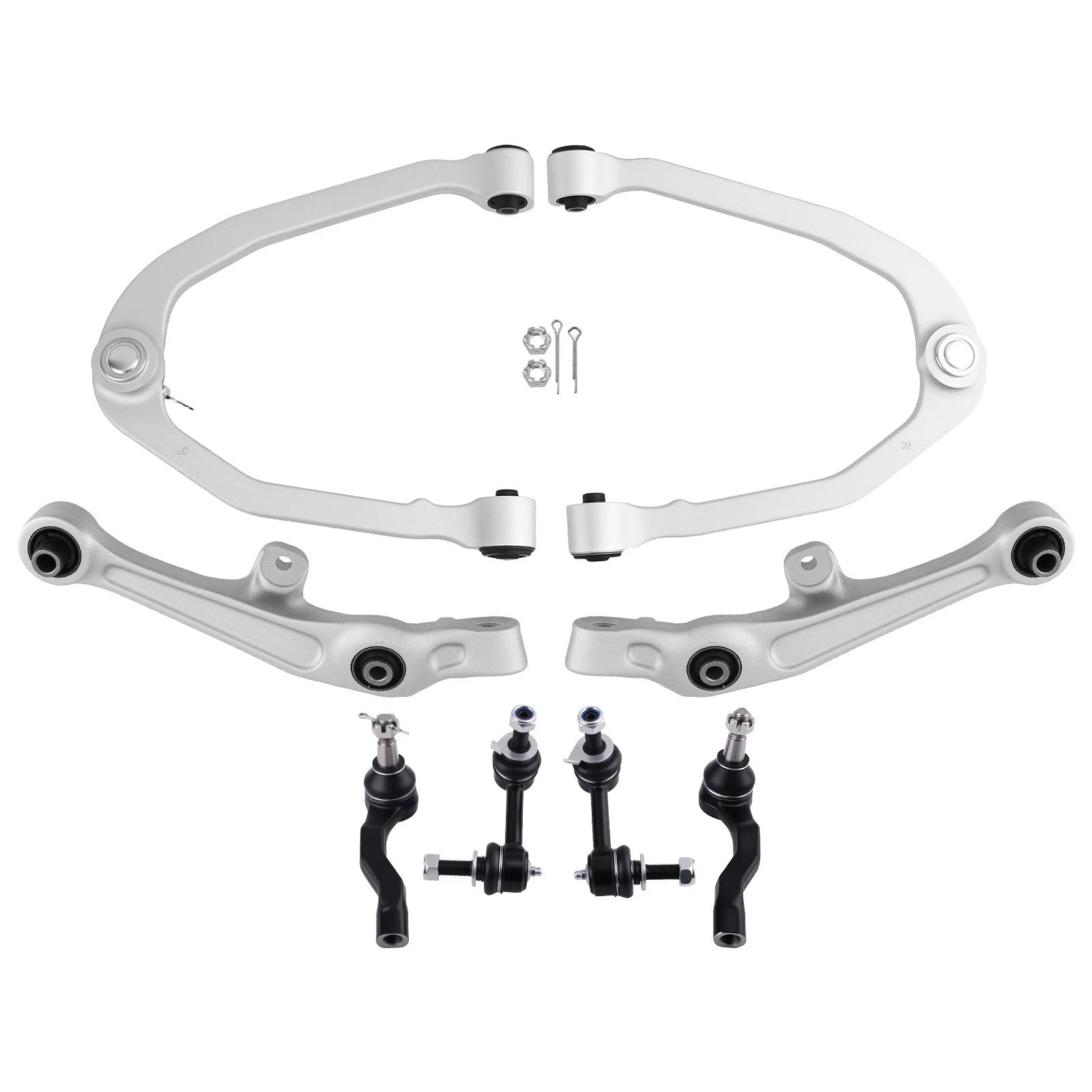 Set of 8 Control Arm Assembly for Infiniti G35 (2003-2007) RWD