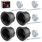 Set of 4 Wheel Center Caps & Nuts for Honda Fourtrax TRX 200 300 (1990–2000)