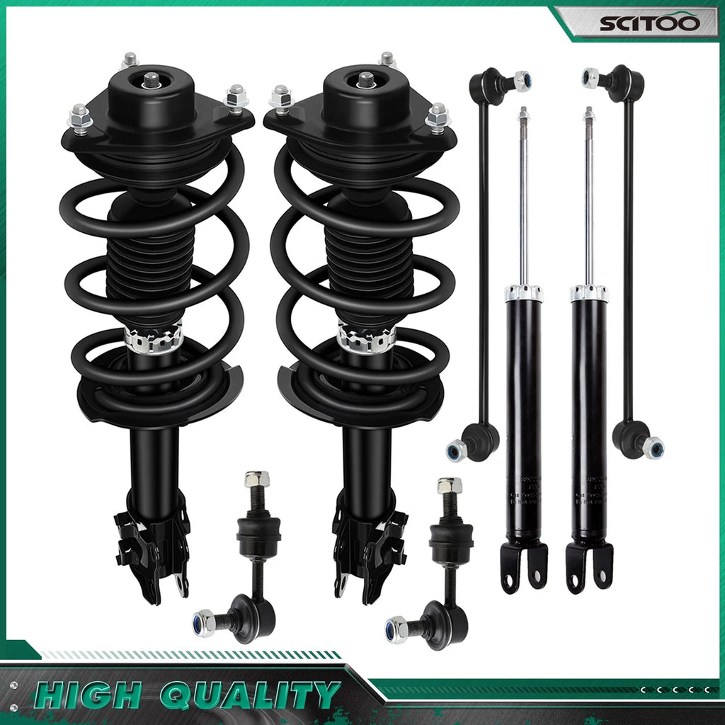 8pc Strut Spring Shock Absorber Sway Bar Set for Hyundai Sonata (2011)
