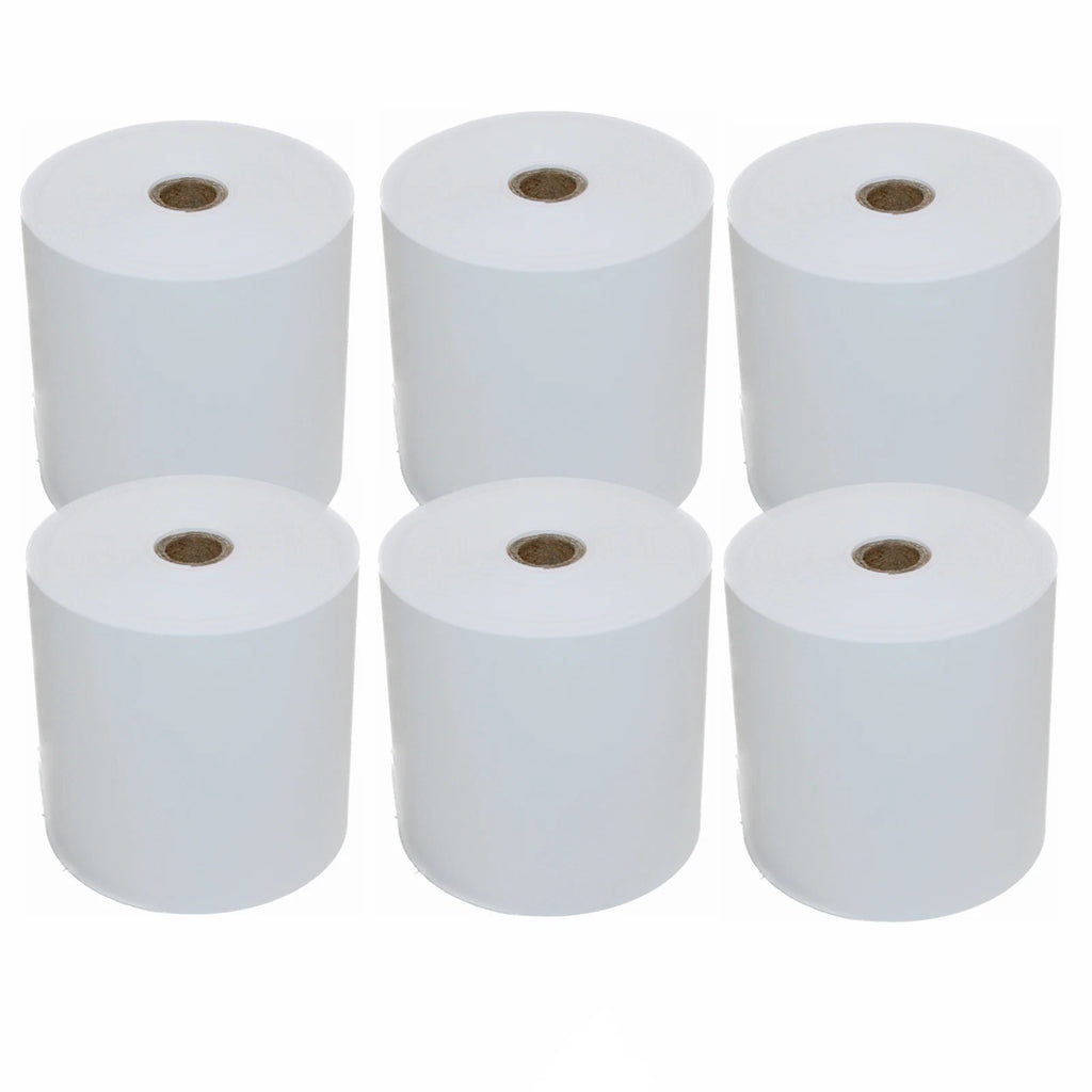Set of 6 Thermal Paper Rolls for POS Cash Register (80x80mm)