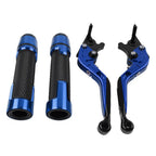 Blue Extendable Brake Clutch Lever Grip Set for BMW S1000R S1000RR (2010-2023)