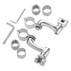 Set of 4 Highway Footpeg Pegs for Harley Road Glide - Chrome