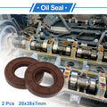 2X Oil Seal Rotary Shaft Seal   20x38x7mm FKM Rubber