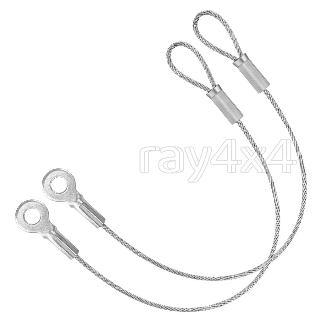 2 Tailgate Cables for Polaris Ranger 400 500 570 800 EV (2010–2022) 7081636 7082076