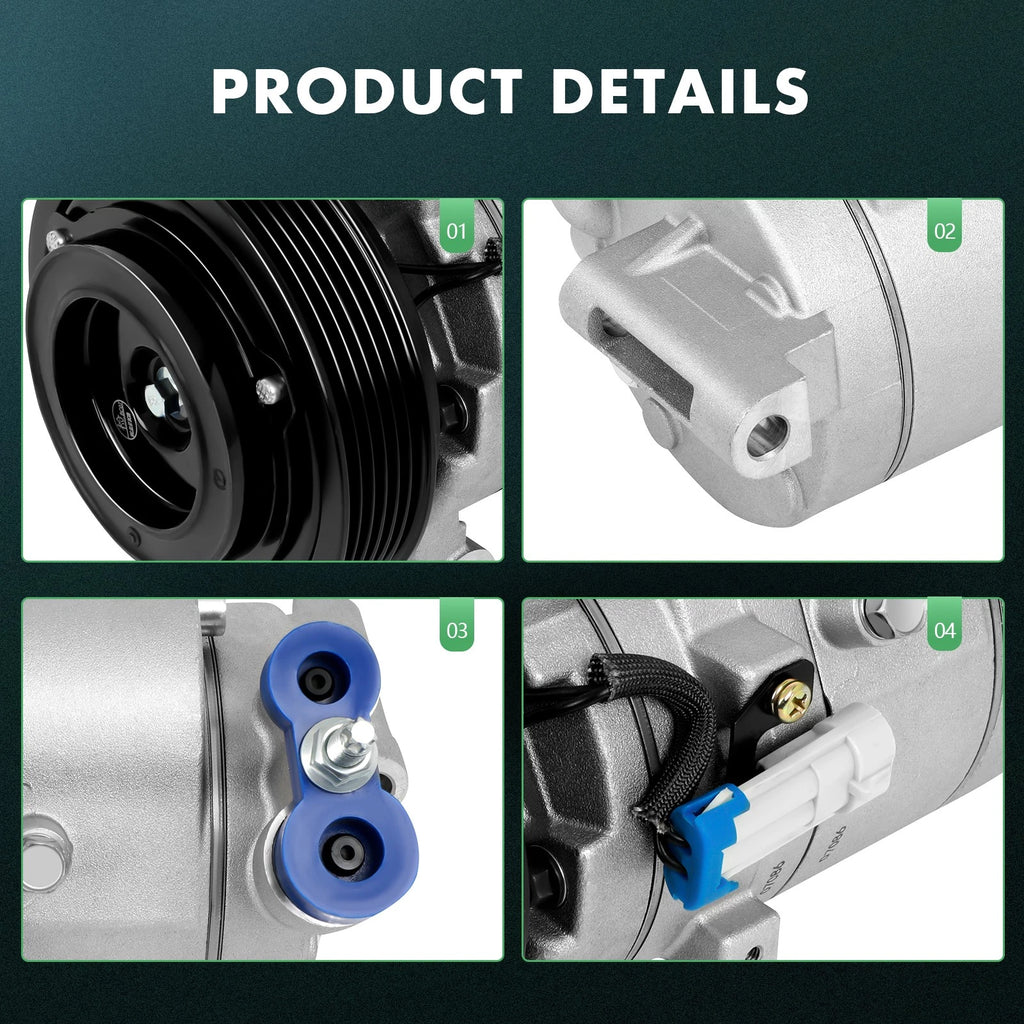 AC Compressor with Clutch for Chevrolet Camaro (2010–2015)
