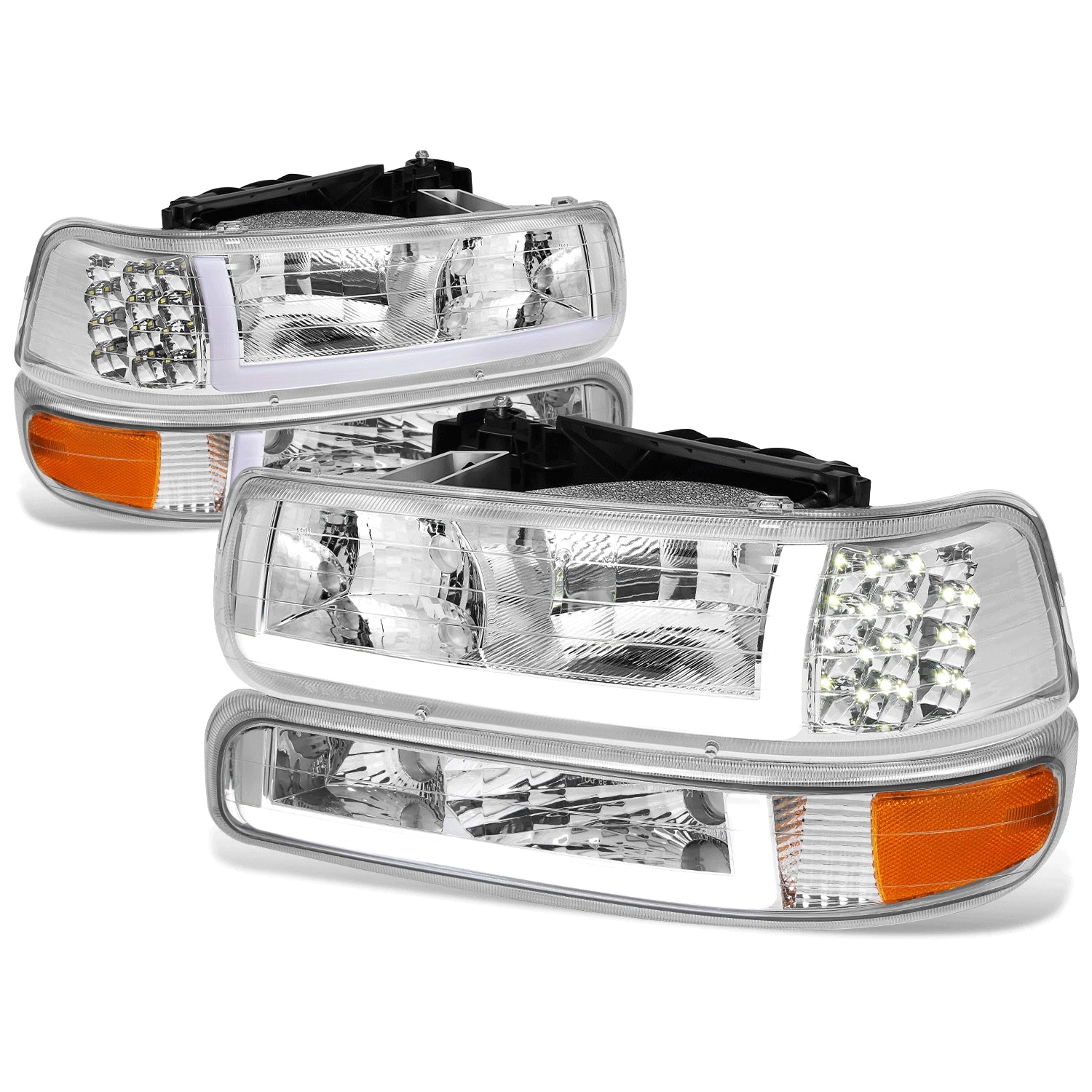 LED DRL Headlight Corner Bumper Signal Lamp for Chevy Silverado (1999–2002)