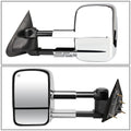 Set of 2 Chrome Power Heated Rear View Towing Mirrors for GM Chevy GMC GMTK2XX (2014–2020)