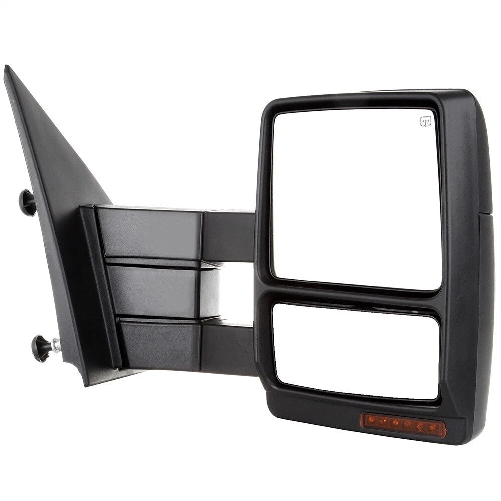 Set of 2 Power Heated LED Puddle Signal Towing Mirrors for Ford F150 (2007–2014)