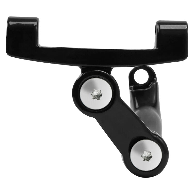 Chrome/Black Adjustable Footboard Mount for Harley Touring (1993–2025)