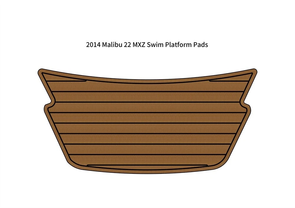 Swim Platform Step Pad for Malibu 22 MXZ (2014) - EVA Foam Teak Deck Mat