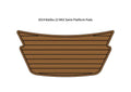 Swim Platform Step Pad for Malibu 22 MXZ (2014) - EVA Foam Teak Deck Mat