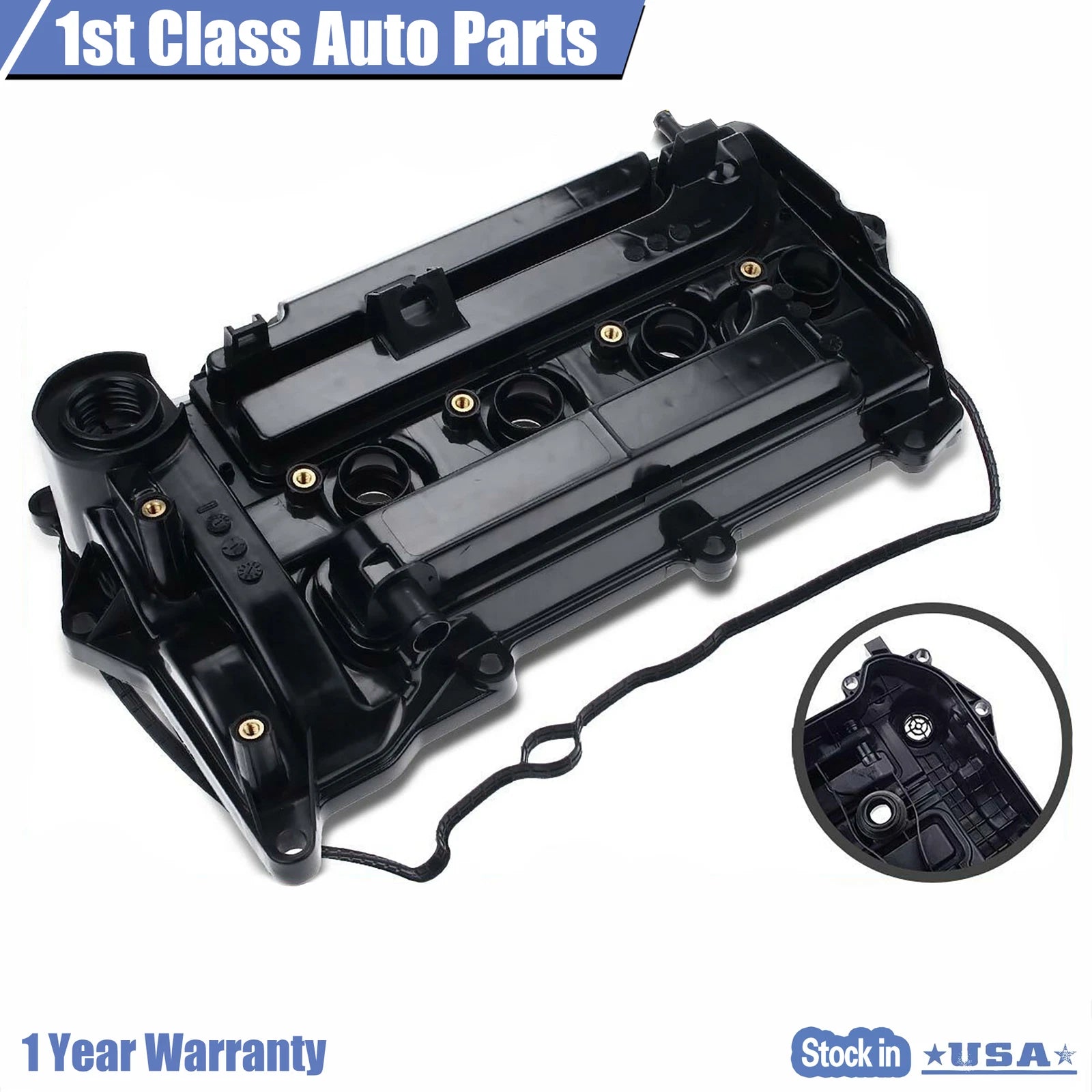 Engine Valve Cover w/ Gasket for Honda Civic Accord CR-V (2016–2019)