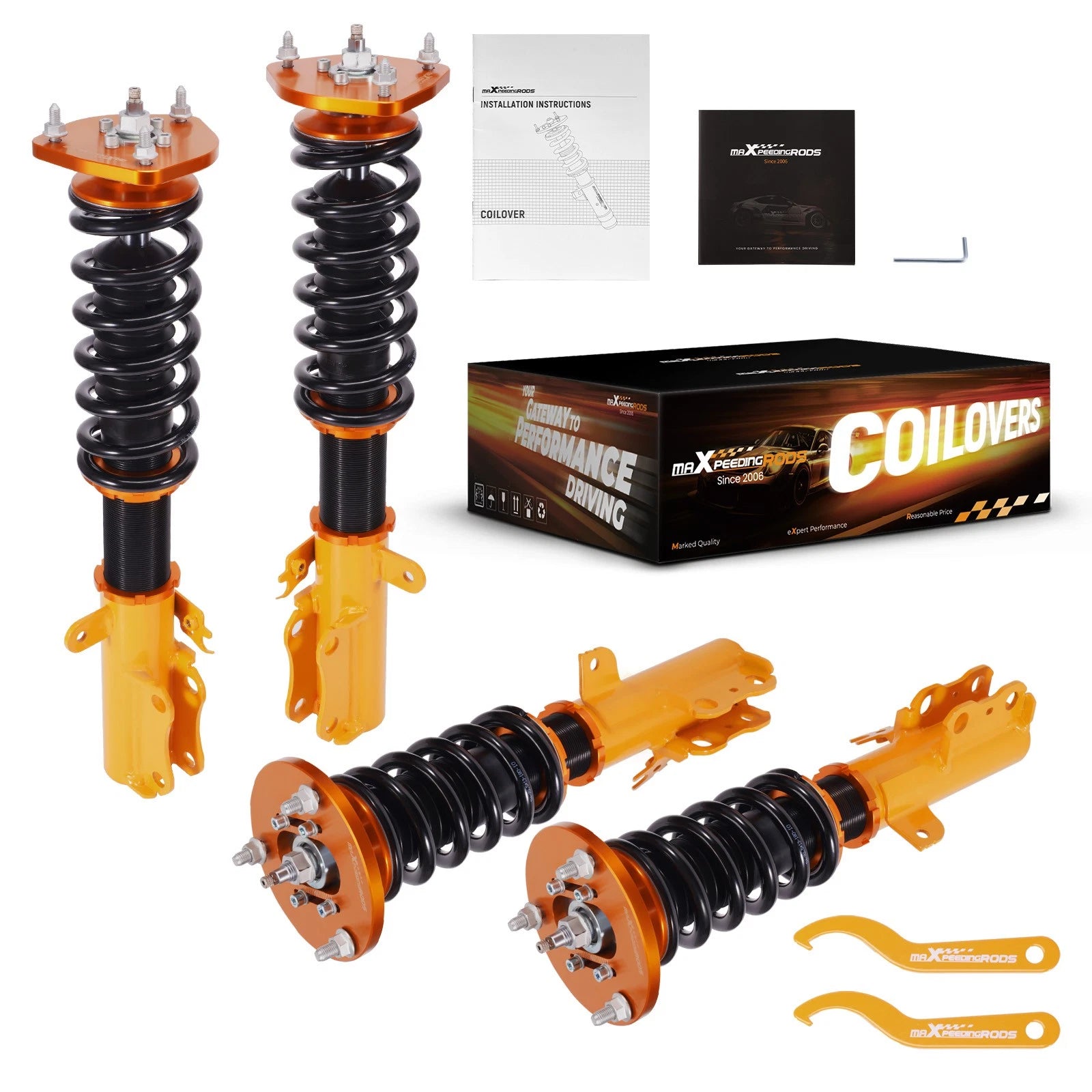 24 Step Damper Coilovers Struts Springs Assembly Kit for Toyota Camry (1992–2001)