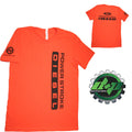 Powerstroke Diesel Tee for Ford Truck (4X4, Orange, Large)