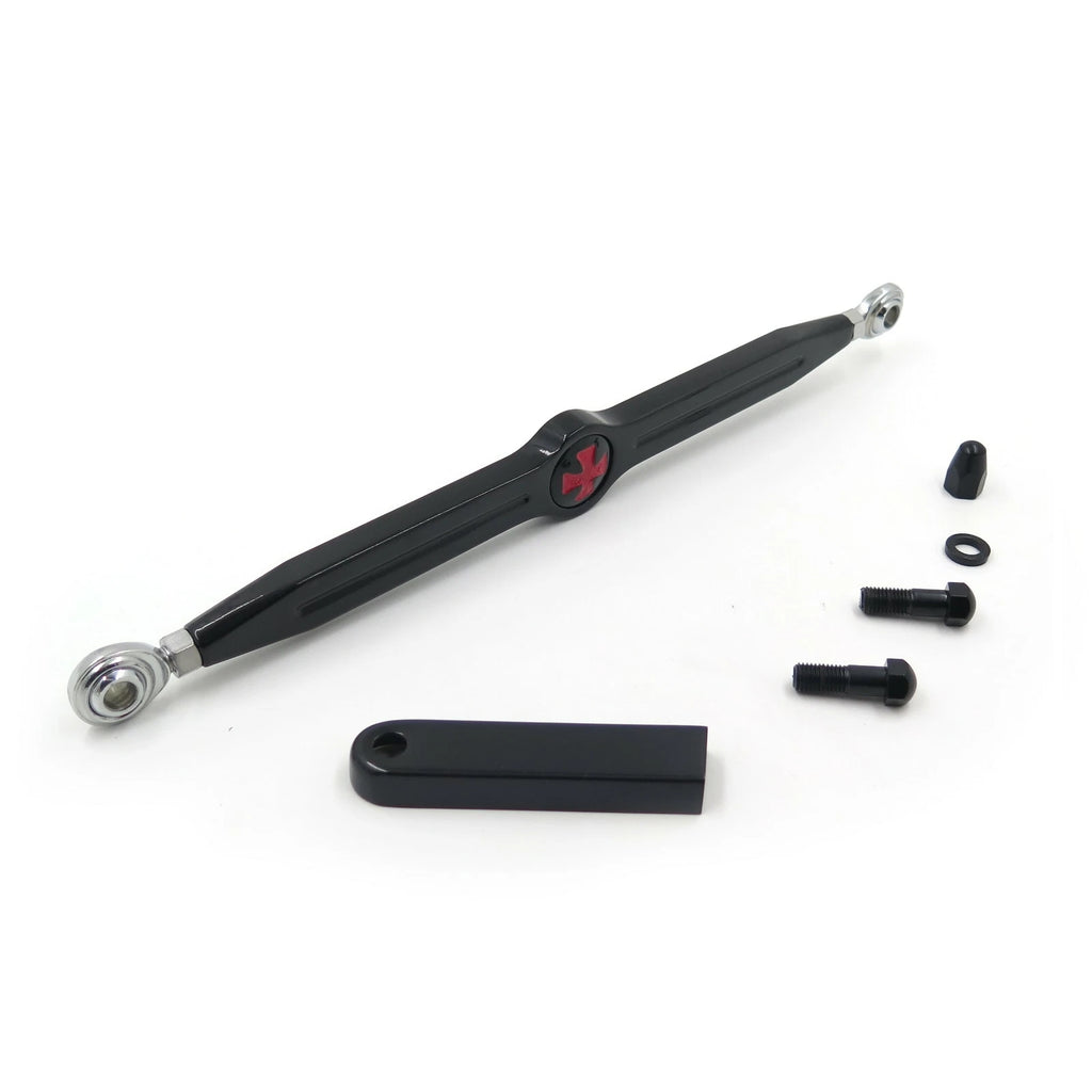 Black Maltese Cross Gear Shift Linkage for Harley Touring Fatboy Softail (2000–2023)