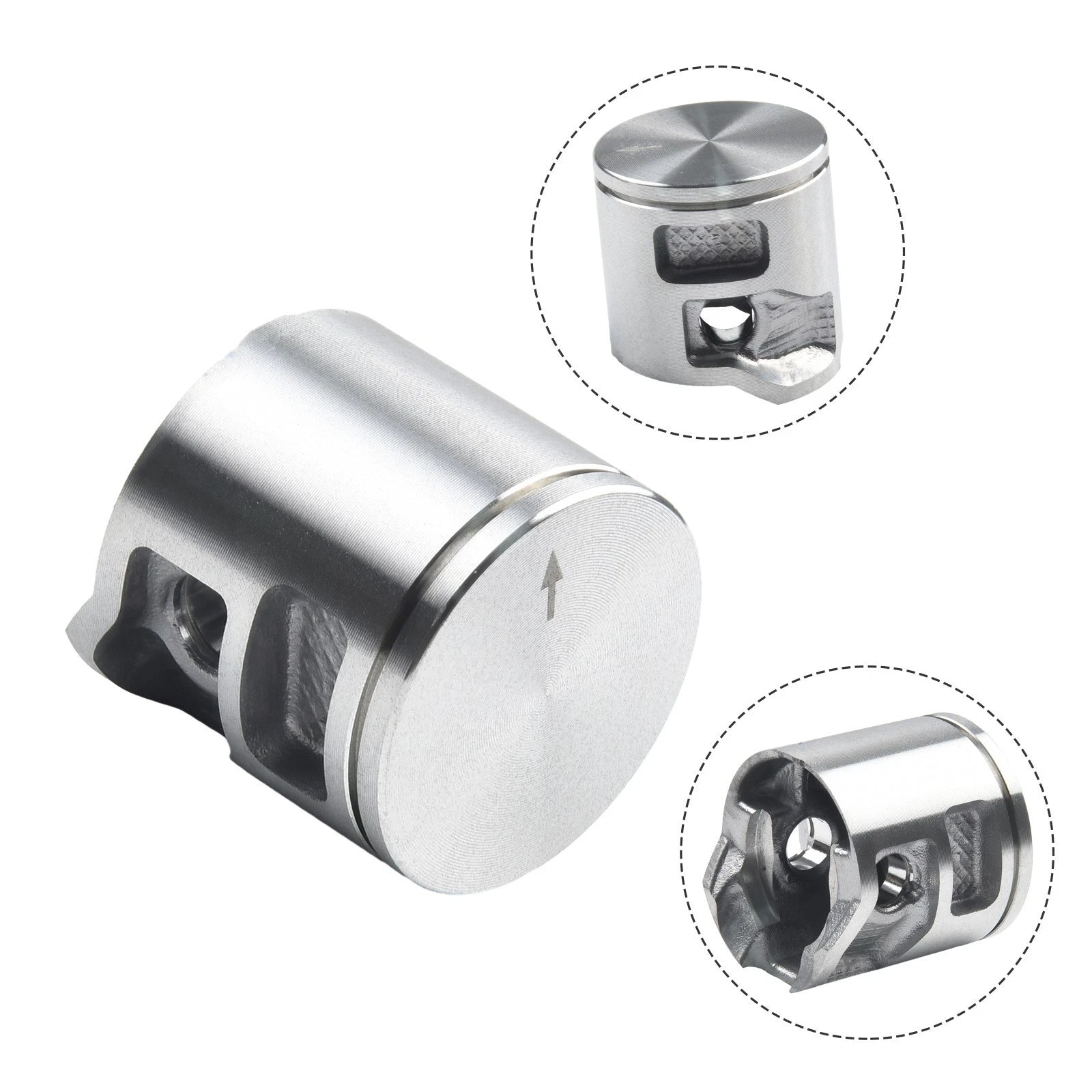 43mm Piston Kit with Circlips, Rings, Wrist Pin for 545 550 Models