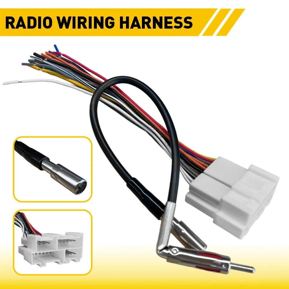 AUXITO Stereo Radio Wire Harness & Antenna Converter for Chevy Blazer (H)