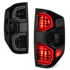 LED Turn Signal Tail Light for Toyota Tundra (2014–2021) - Black Housing, Smoked Red Lens