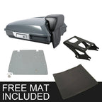 Razor Trunk Backrest Mount Plate for Harley Road Glide (2014–2026) Gunship Gray