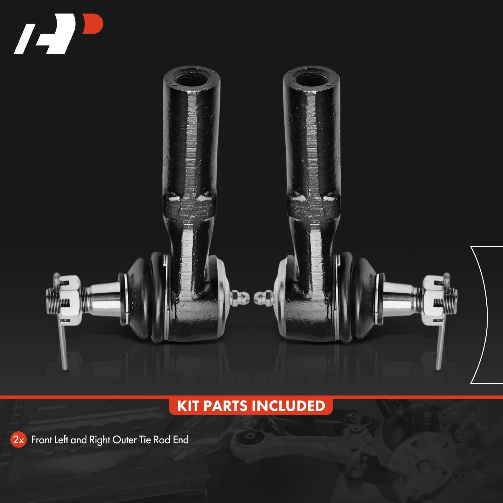 2X Front Outer Tie Rod for Ford Explorer Mercury Mountaineer (2004-2005)