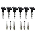 Set of 6 Ignition Coils & NGK V-Power Spark Plugs for Audi A6 Allroad Quattro (2000–2005)