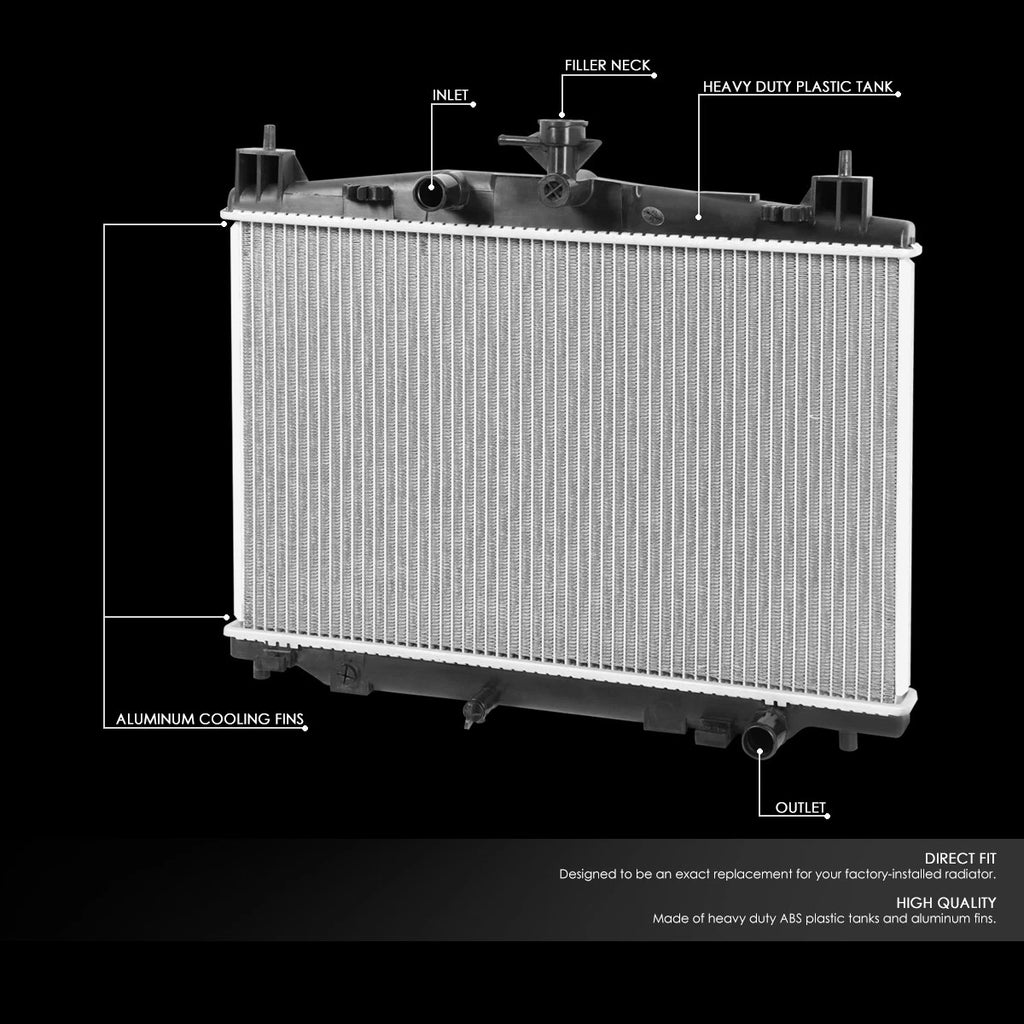 Aluminum Core Replacement Radiator for Mazda 2 (2011–2014) DPI 13233