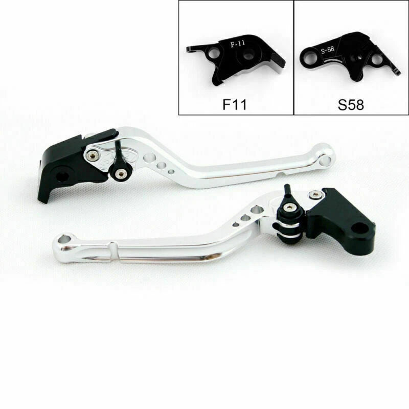 Long Brake Clutch Levers for Aprilia RSV4/RSV4 Factory (2009–2014) Silver T9