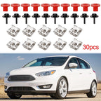 10x Engine Undertray Cover Screw Bolt Nut Clamp Kit for Ford