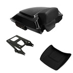Black Razor Trunk Backrest Mount Rack for Harley Touring Street Glide (2014–2026)